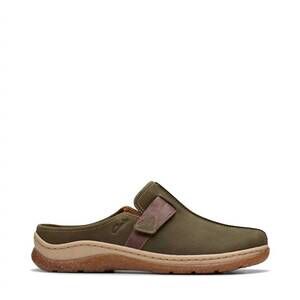 NEW CLARKS women's orlene clog in olive combo